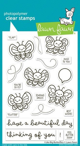 I Like Big Butterflies - Clear Stamps