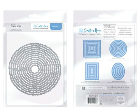 Stitched Deckle Edge Circles - Crafters Home Exclusive Dies