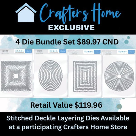 Stitched Deckle Edge Bundle - Crafters Home Exclusive Dies