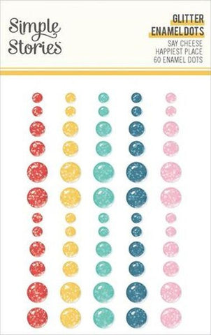 Say Cheese Happiest Place - Enamel Dots