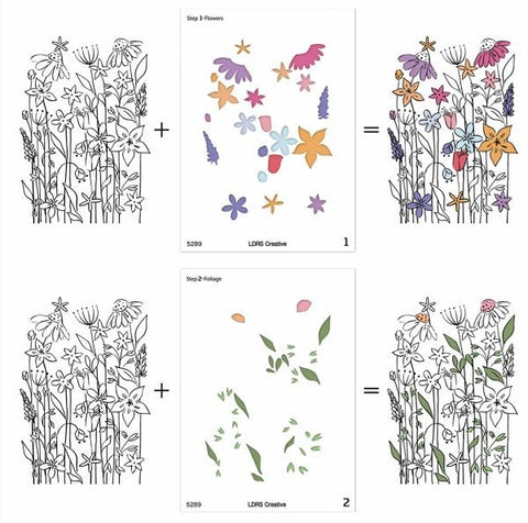 Never-Ending Wildflowers - Layering Stencils