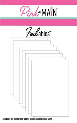 White Foilables Toner Sheets