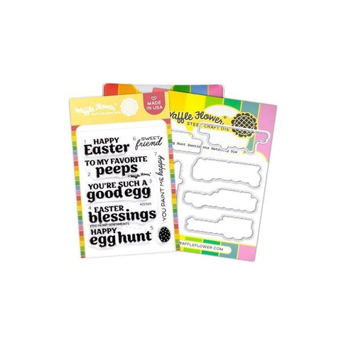Egg Hunt Sentiments - Stamp & Die Combo