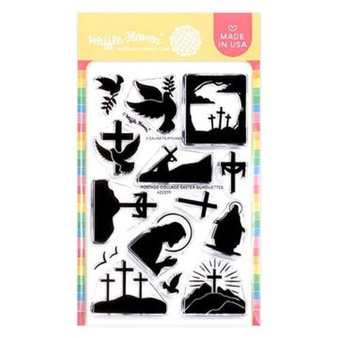 Postage Collage - Easter Silhouettes - Clear Stamps