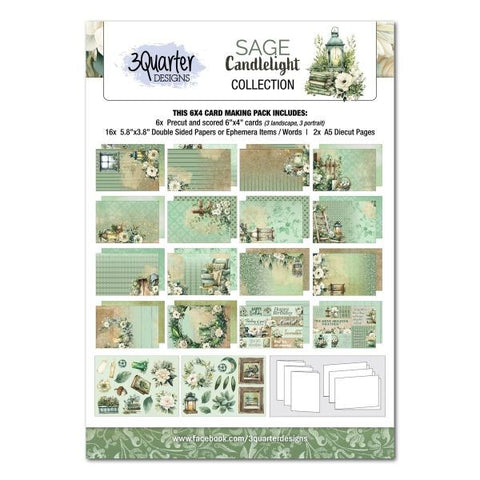 Sage Candle - Card Kit