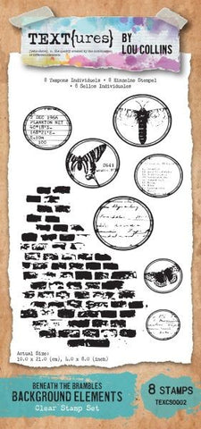 TEXT{ures} - Beneath the Brambles - Background Elements - Clear Stamps