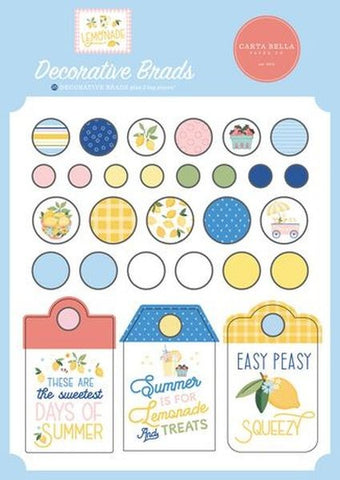 Lemonade - Decorative Brads