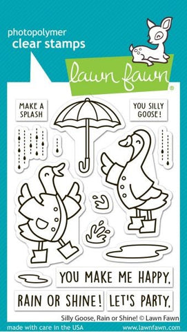 Silly Goose: Rain or Shine! - Clear Stamps