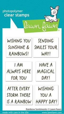 Rainbow Sentiments - Clear Stamps