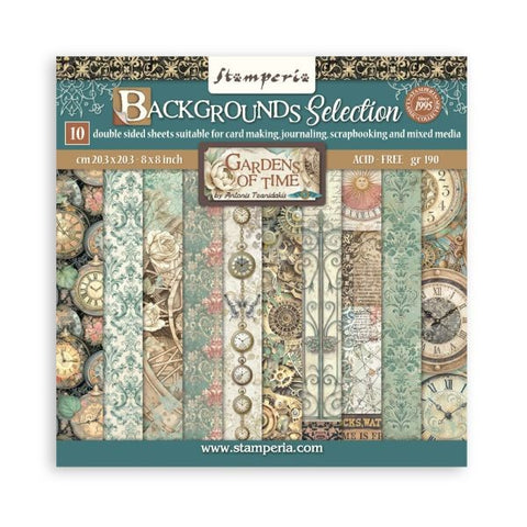 Gardens of Time - 8x8 Collection Pack - Backgrounds