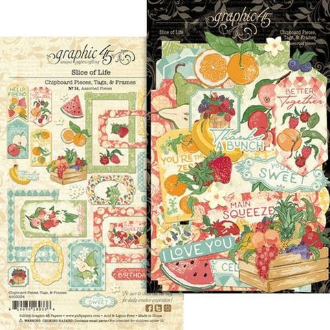 Slice of Life - Chipboard Pieces, Tags & Frames