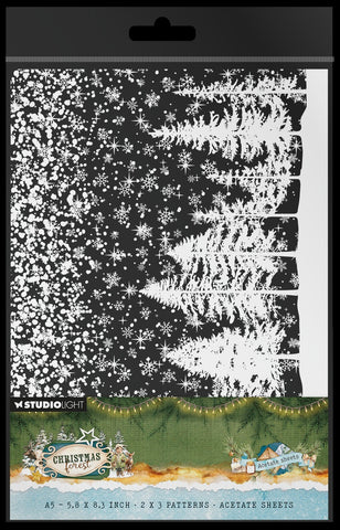 Christmas Forest - Acetate Sheets - Snow & Landscape
