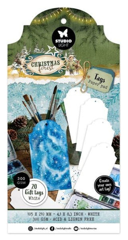 Christmas Forest - Paper Pad - White Tags