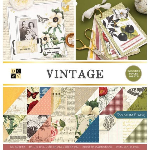 Vintage - 12x12 Paper Pad