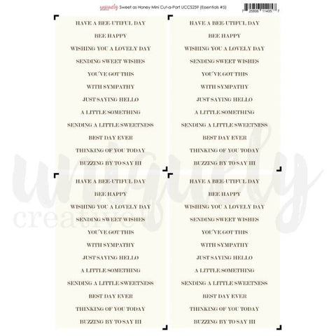 Sweet as Honey - Cut-A-Part Sheet - Mini