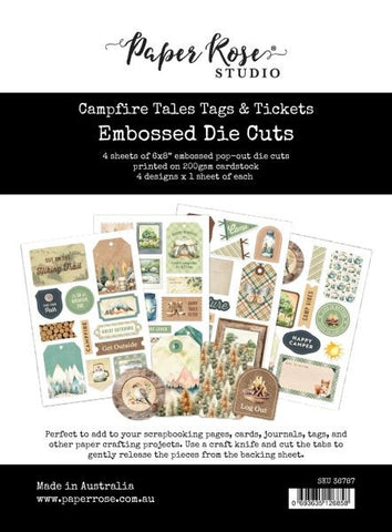 Campfire Tales - Embossed Die Cuts - Tags & Tickets