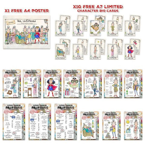 Janet Klein Miss Dee Stamp Bundle