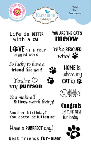 Meet the Cats - Clear Stamps - Cat Sentiments