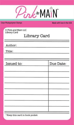 Library Card - Clear Stamps