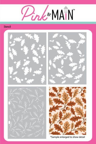 Leaves and Acorns Layering Stencils