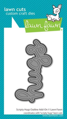 Scripty Hugs Outline Add On Die