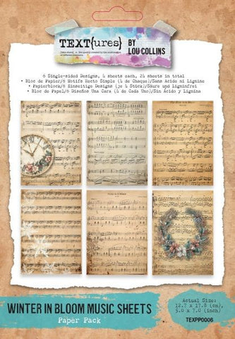 Winter in Bloom - 5x7 Paper Pack - Music Sheets