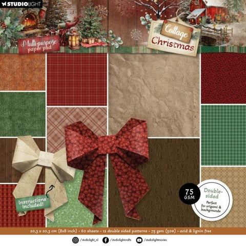 Cottage Christmas - Origami & Backgrounds Paper Pad