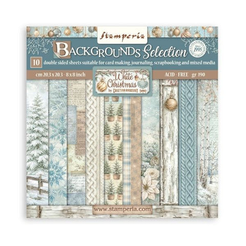 White Christmas - 8x8 Paper Pack - Backgrounds