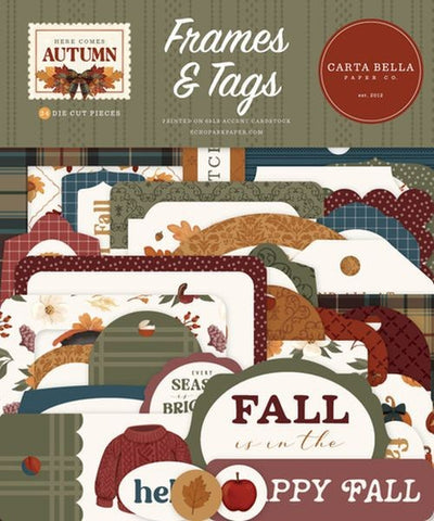 Here Comes Autumn - Ephemera - Frames & Tags