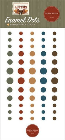 Here Comes Autumn - Enamel Dots