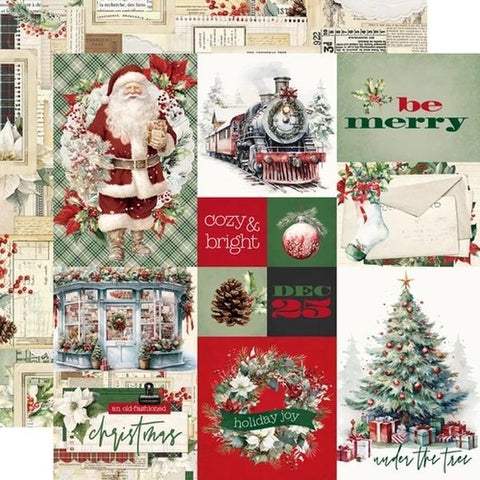 Simple Vintage Old-Fashioned Christmas - Combo Elements