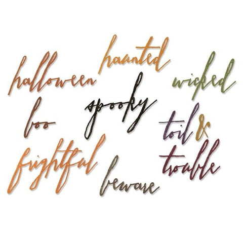 Classic Halloween Handwriting - Dies
