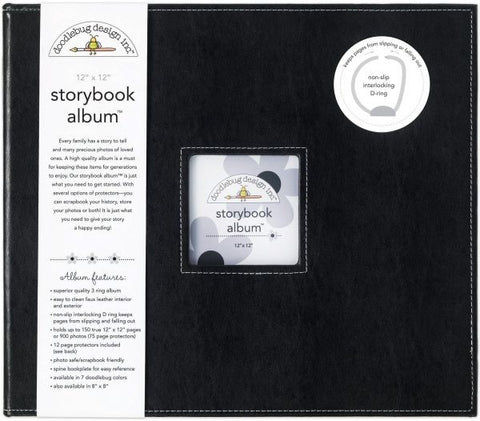 12x12 Storybook Album - Beetle Black