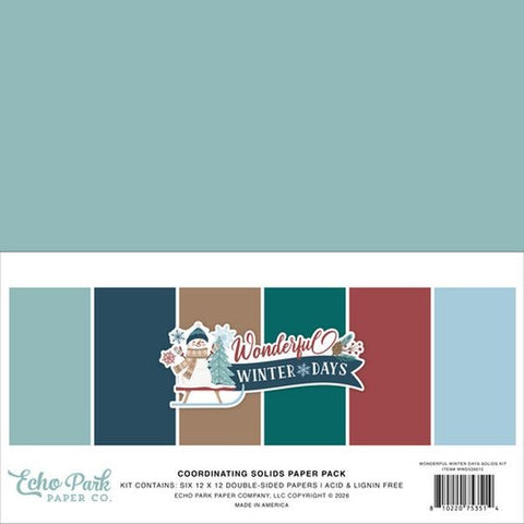 Wonderful Winter Days - 12x12 Collection Pack - Solids