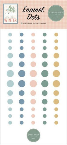 Silly Goose Winter - Enamel Dots