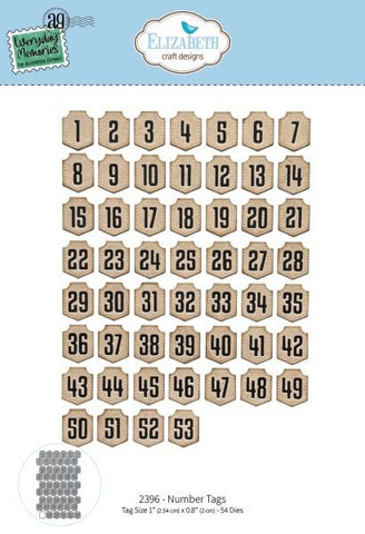 Comfy Cozy - Dies - Number Tags