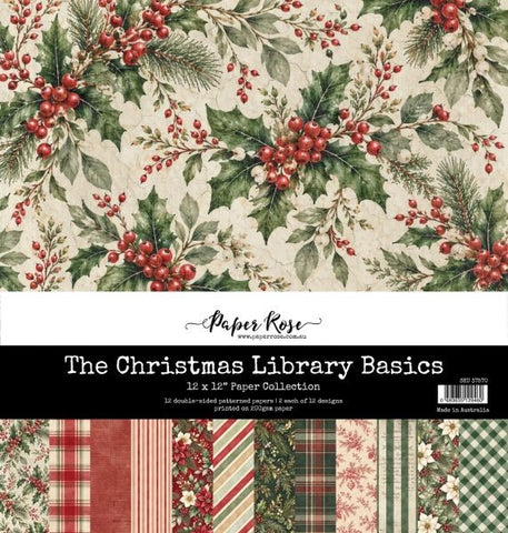 The Christmas Library - 12x12 Paper Collection - Basics
