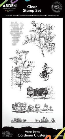 Maker Series - Clear Stamps - Gardener Clusters