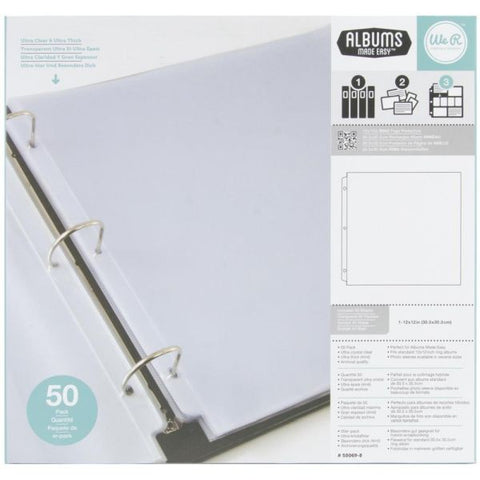 Ring Photo Sleeves 12"X12" 50/Pkg