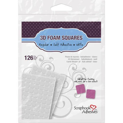 3D Self-Adhesive Foam Squares 126/Pkg