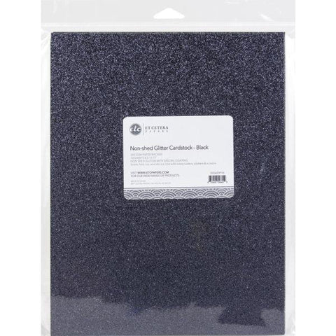 Glitter Cardstock - Black - 8.5"x11"