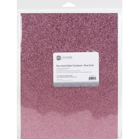 Glitter Cardstock - Rose Gold - 8.5"x11"