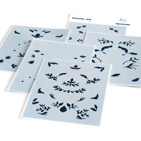 Layering Stencils - Folk Floral Print