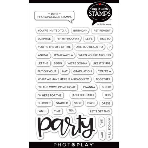 Party Word Stamps