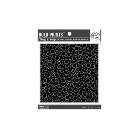 Cling Stamps - Inverse Bubbles Bold Prints