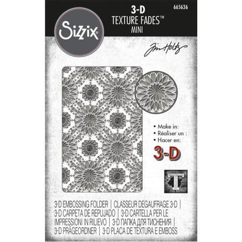 3D Tedture Fades Embossing Folder - Mini Kaleidoscope