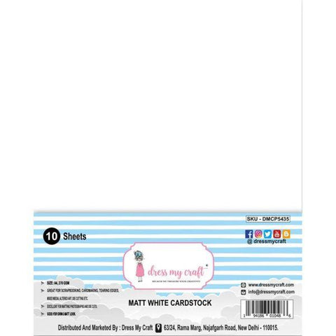 Matt White Cardstock 