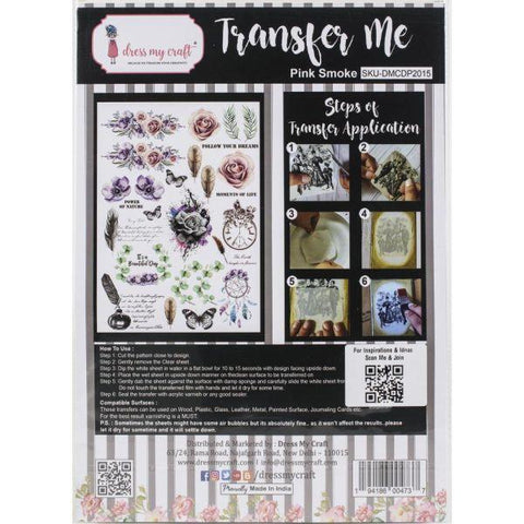 Transfer Me Sheet - Pink Smoke