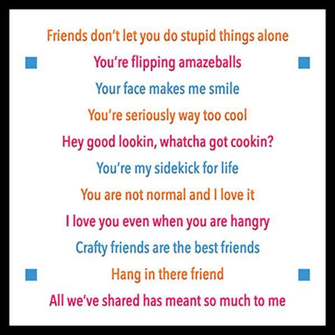 Sentiment Stack - Friends - Clear Stamps