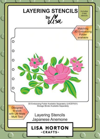 Layering Stencils - Japanese Anemone